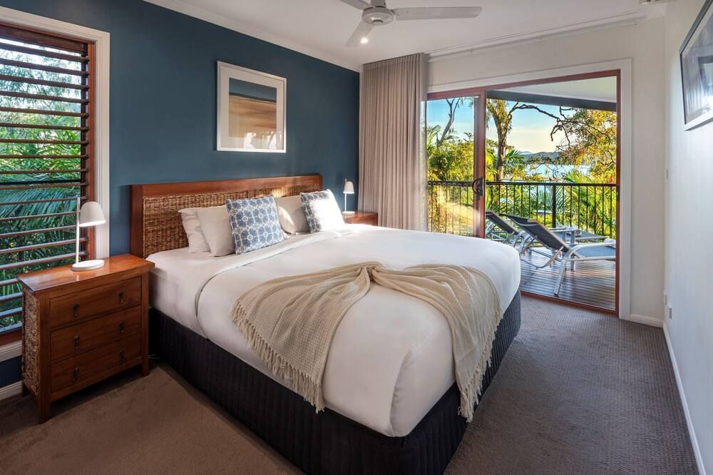 Heliconia 1 Hamilton Island 3 Bedroom Ocean Views with Golf Buggy - جزيرة هاميلتون - غرفة نوم