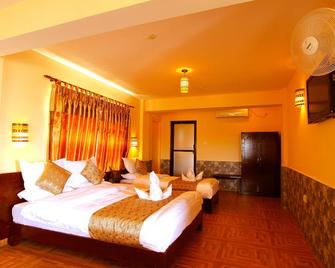 Hotel Splendid View - Pokhara - Slaapkamer