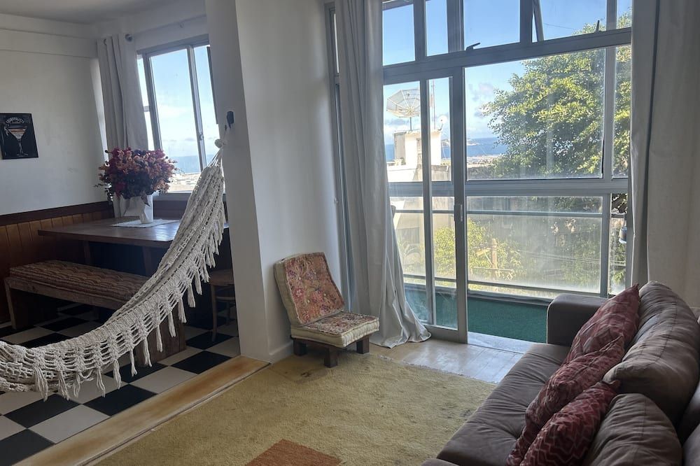 Studio Red Vidigal com Varanda, Vista Mar e Hidromassagem - ריו דה ז'ניירו - סלון