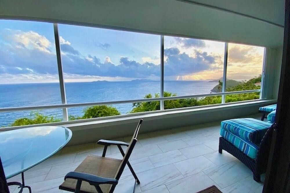Spectacular Ocean and Island Views from Every Room Condo Sleeps 4 Mahogany Run - סנט תומאס - מרפסת