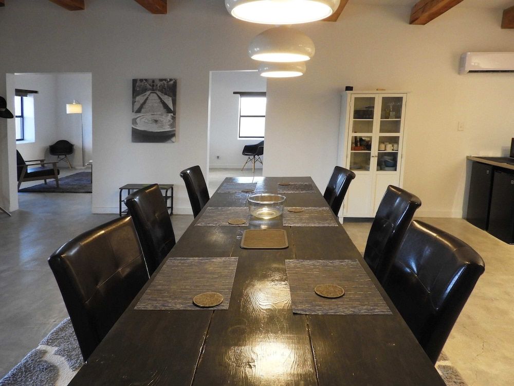 Dining room view of Desert Sky Hideaway: Modern Home Near The Terlingua Ghost Town. 3 Bedrooms. 2 Ba