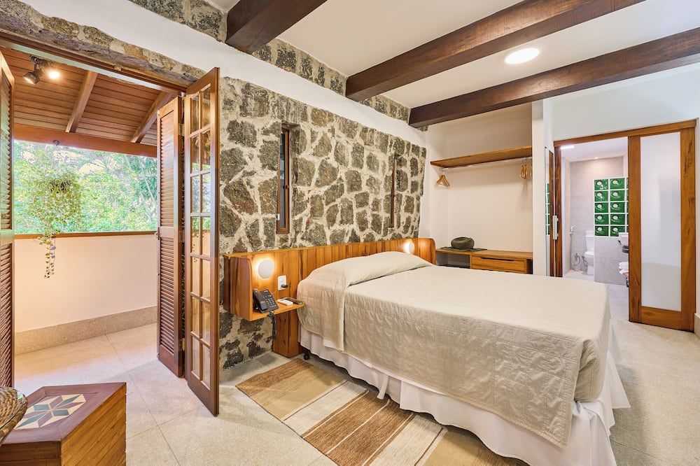 Hotel Coquille - Ubatuba - אובטובה - חדר שינה