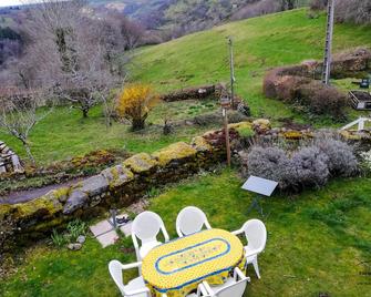Between stone and wood - cosy 1809 gîte - up to 7p - nature and views - Saint-Martin-Valmeroux - Patio