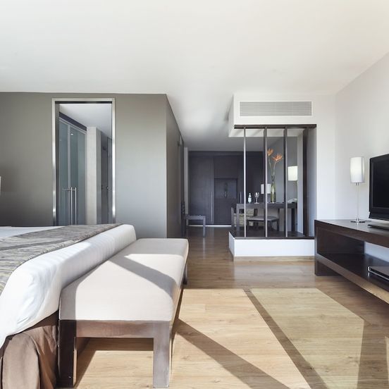 Bedroom view of Exe Suites Reforma