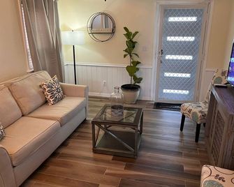 Cute, clean and cozy cottage. 5 minute drive from Junkanoo beach and Bay street. - Nassau - Living room
