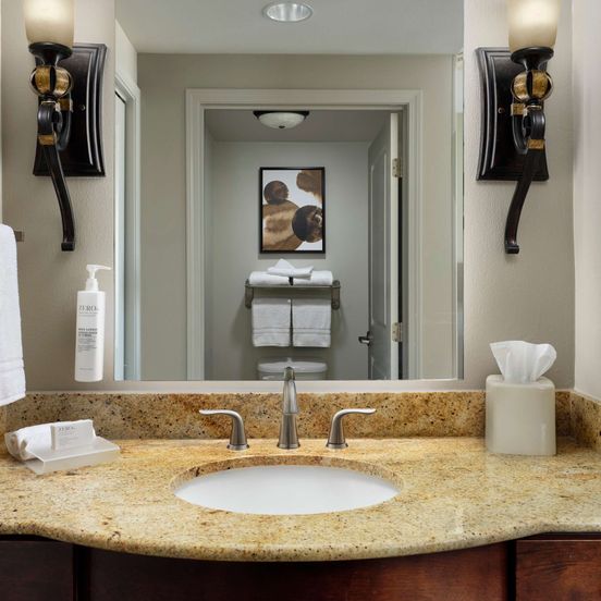 Bathroom view of Homewood Suites by Hilton Shreveport Bossier City, LA