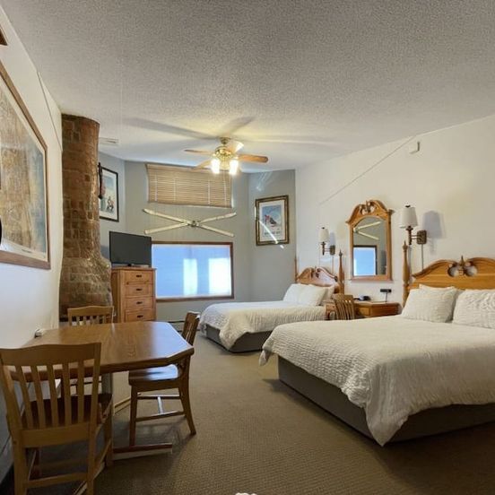 Bedroom view of Tyrolean Lodge