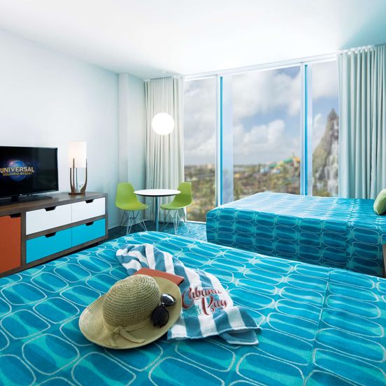 Bedroom view of Universal's Cabana Bay Beach Resort