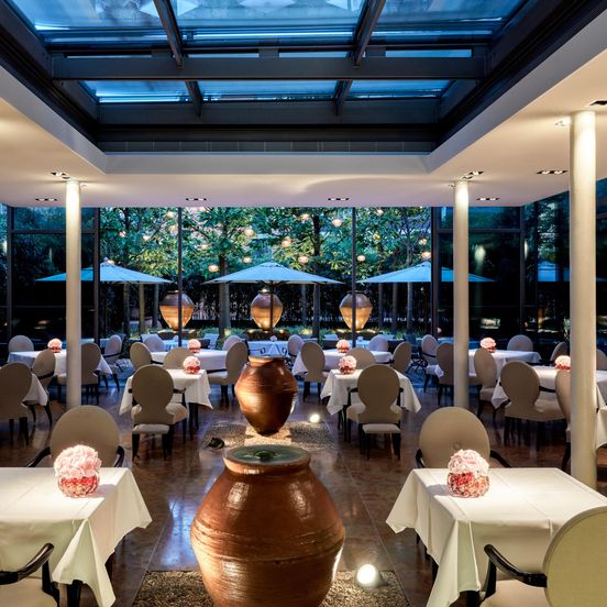 Restaurant view of The Mandala Hotel