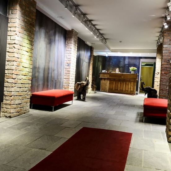 Lobby view of Hotel Hellsten