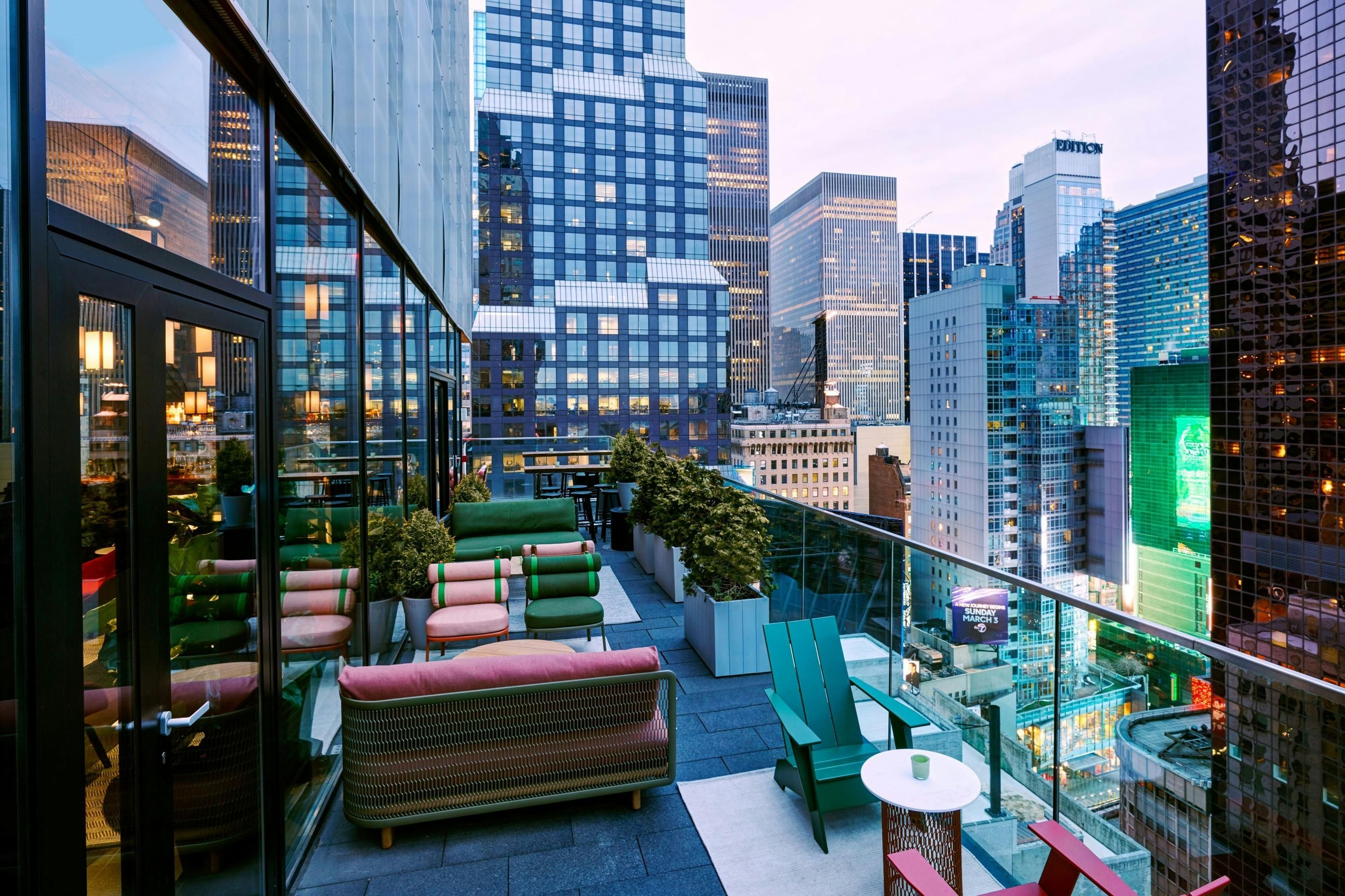 citizenM New York Times Square - ניו יורק - מרפסת