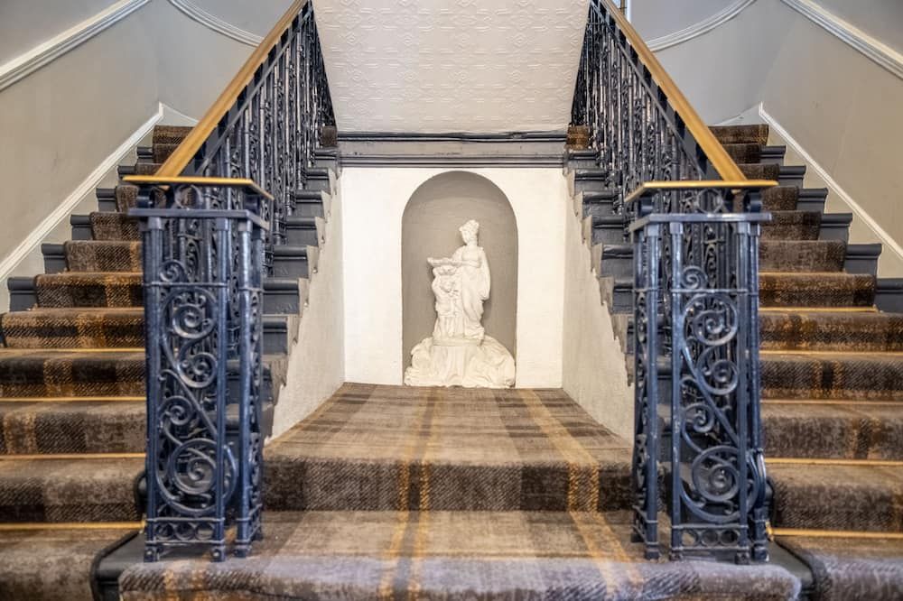 Stairs view of Arnos Manor Hotel