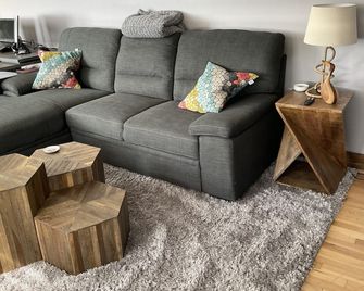 Lake house with spectacular sun rises. Separate bunkie on the property - Long Point - Living room