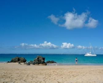 Superb Beachfront Studio with Ocean View in Marigot - Sandy Ground - Strand