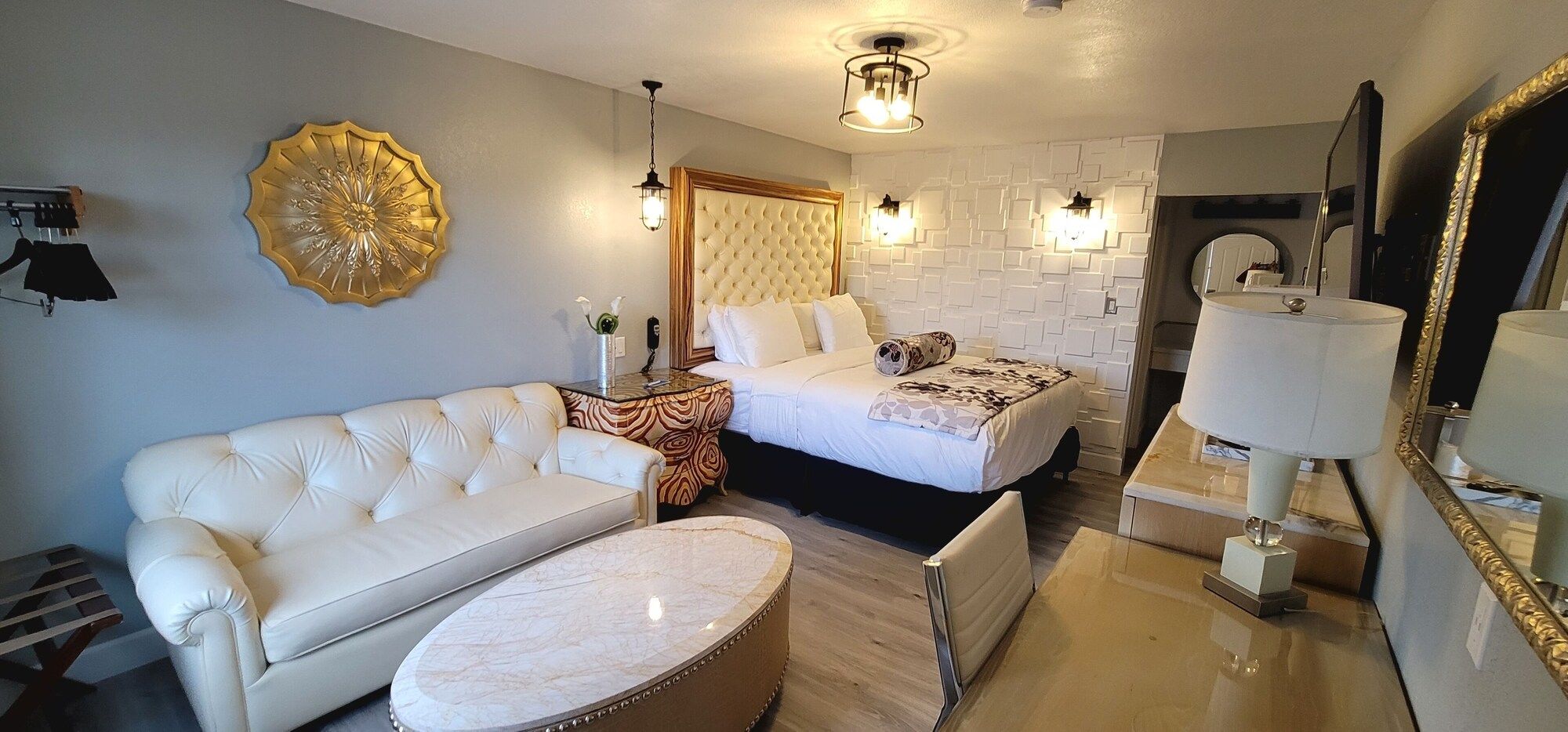 Bedroom view of Dragonfly Inn & Suites