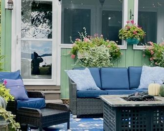 Waterfront Lake George Home - Diamond Point - Patio