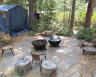 Yurt In Secluded Setting Near Mt Shasta/Mccloud, Ca - McCloud - Patio