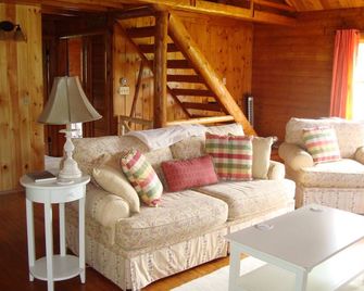 Cozy log cabin on Beech Hill. - Mount Desert - Living room