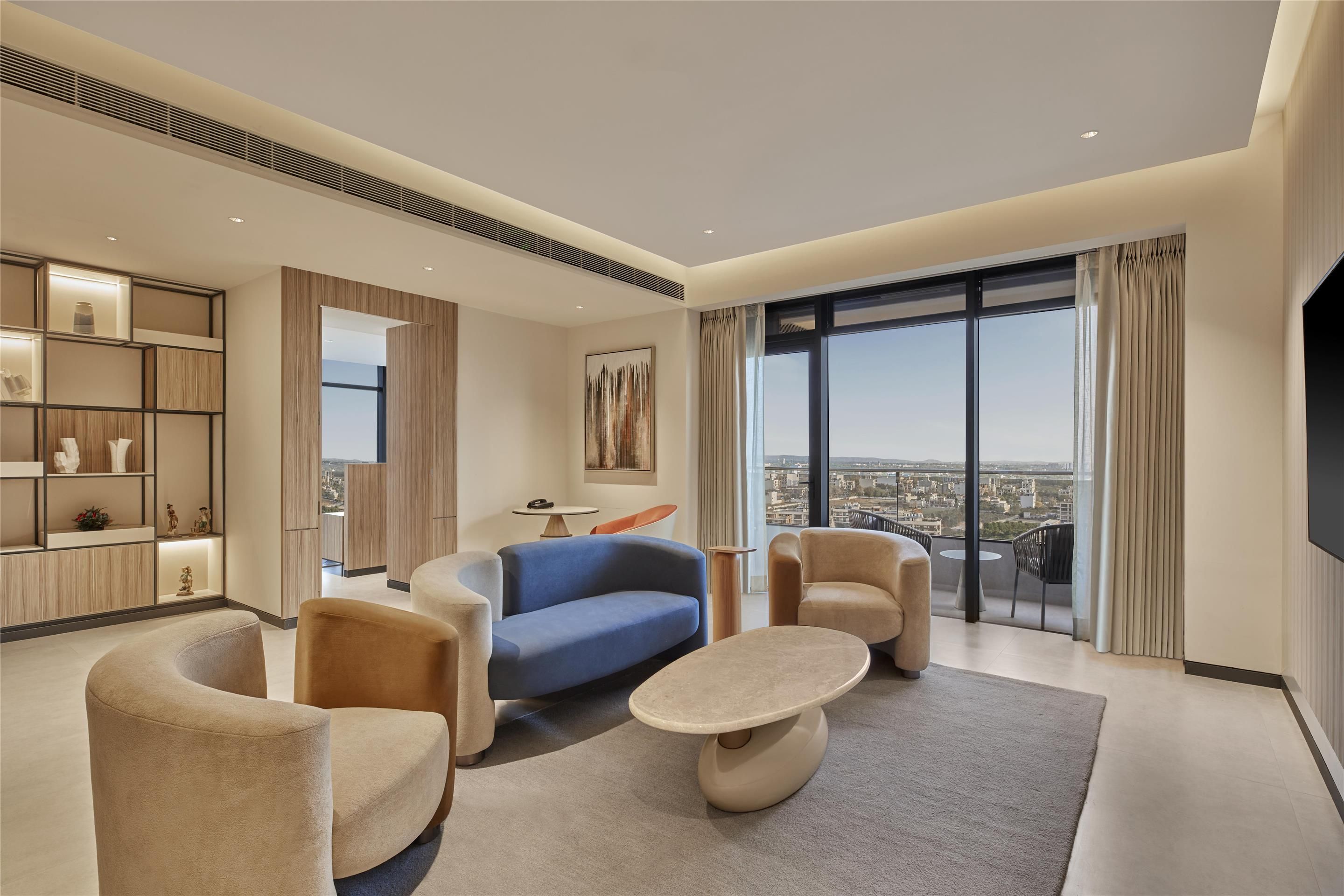 هيلتون جوروجرام باني سيتي سنتر - جورجاون - غرفة معيشة