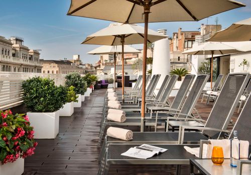 barcelona patio umbrella NH Collection Barcelona Pódium from ₪444. Barcelona Hotel Deals & Reviews