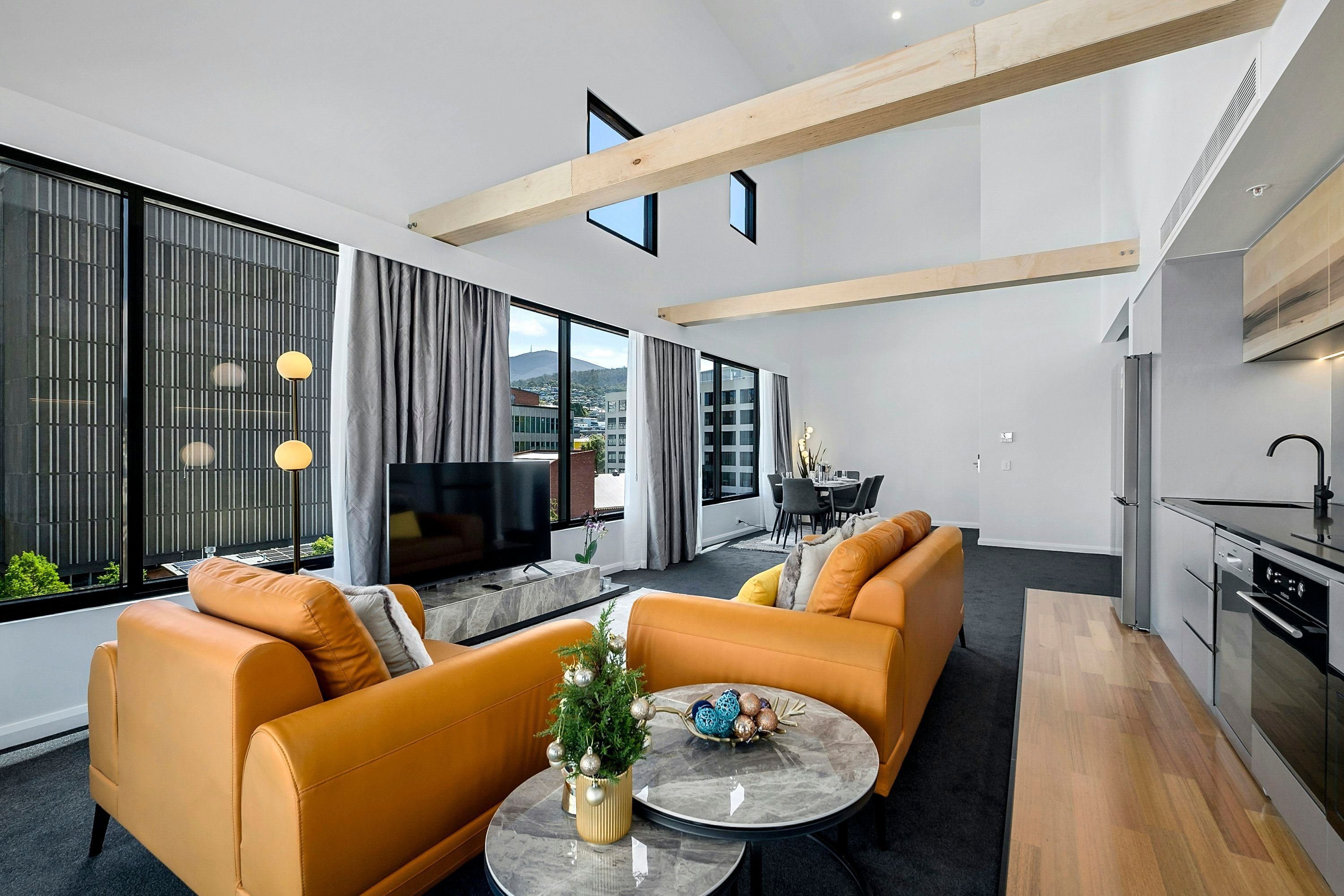 Hobart City Apartments - Hobart - Sala de estar
