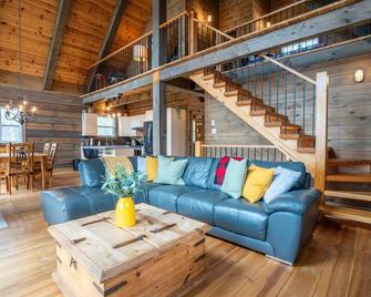 L'Inukshuk - Chalet en bois ave Spa - Saint-Alexis-des-Monts - Obývací pokoj