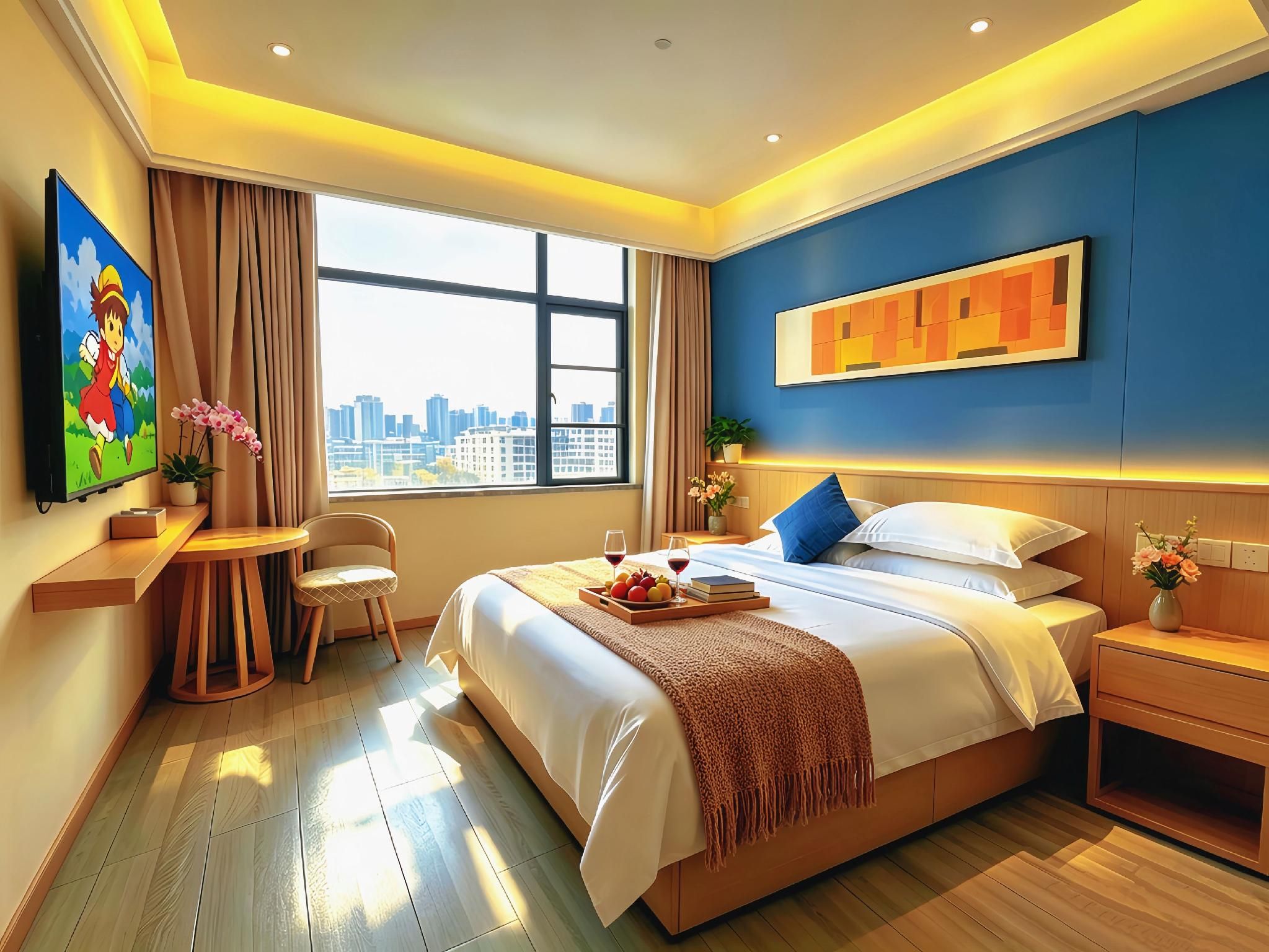 Qifan Hotel (Kunming Railway Station Huannan South Road Metro Station Branch) - קונמינג - חדר שינה