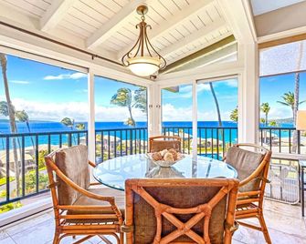 New Kbm Resorts Free Car Kapalua Bay Villas Ocean View 1-Bedroom Condo Steps To Beach With Spacious Lanai Kbv-24g3 - Kapalua - Balcón