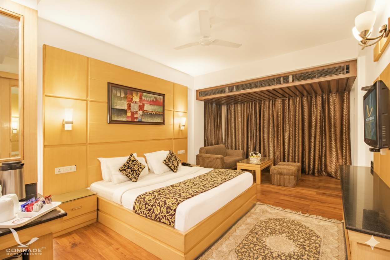 كومراد إن - سريناجار - غرفة نوم
