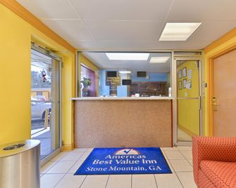 Americas Best Value Inn Stone Mountain Atlanta E - Stone Mountain - Рецепція