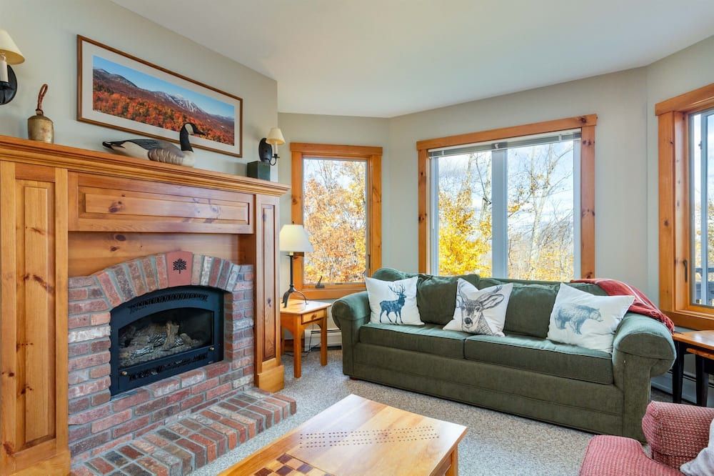 Ski in Ski out - fantastic location on the trail - Jay - Living room