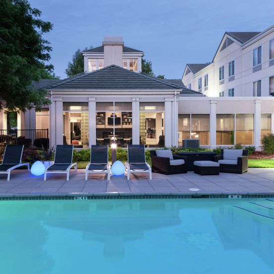 Pool view of Hilton Garden Inn Sacramento South Natomas