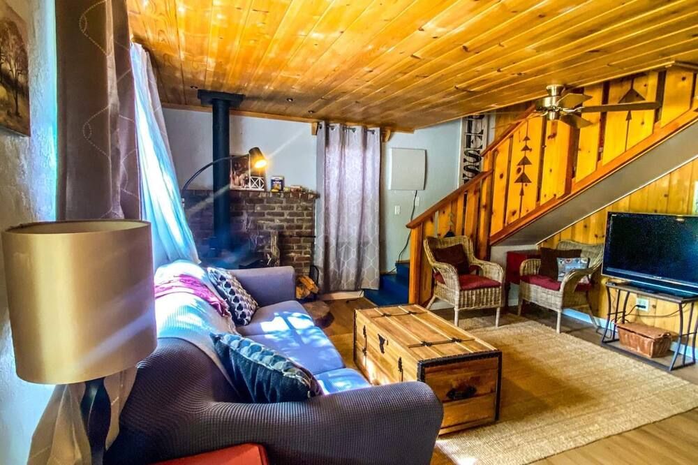 Cozy 4 Bedroom Cabin by the Lake - Wofford Heights - Living room