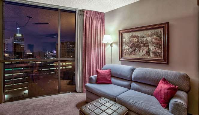 Living room view of Plaza Resort Club Hotel