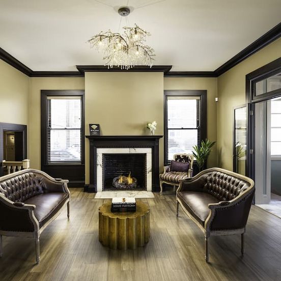 Living room view of The Edward Buffalo