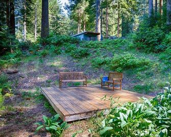 Redwood Dome along the Sonoma Coast -- Views, Privacy, Hot Tub, Home Theater - Cazadero - Patio