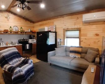 Cozy tiny cabin, close to local activities. Pet friendly. Suited 2 adults. - Owenton - Sala de estar