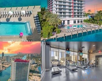 Deluxe Studio Amazing View Pininfarina Design - Hallandale Beach - Piscina