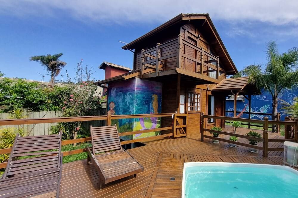 Arte da Tribo Hostel & Camping - Praia do Rosa - מרפסת