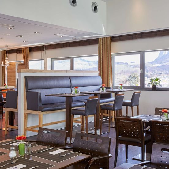 Restaurant view of H+ Hotel Salzburg