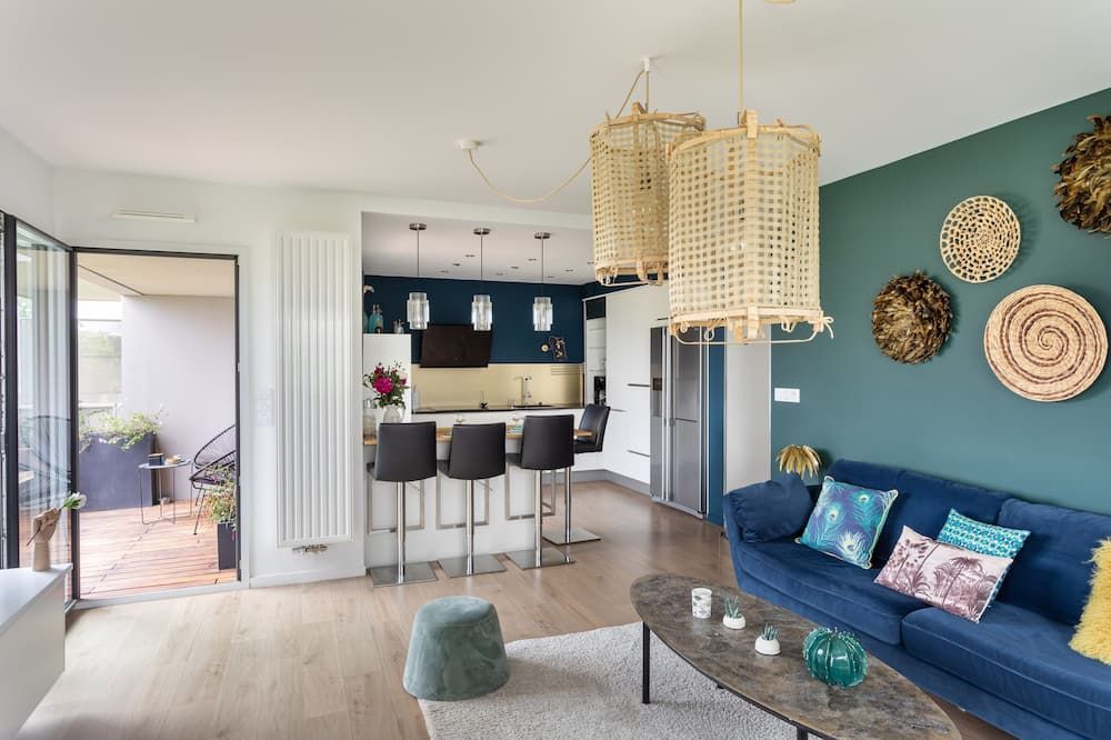 Le Canal - Appt avec balcon - Vue dégagée en bord de Vilaine - רן - סלון