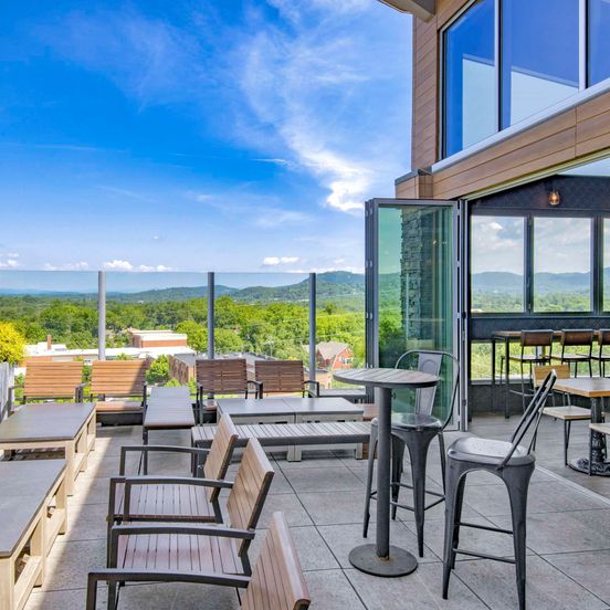 Patio view of DoubleTree by Hilton Asheville Downtown