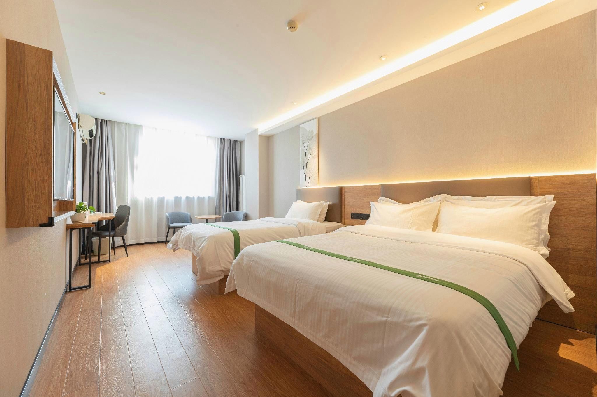 Greentree Inn Tianjin Huayuan Keyuan Business Hotel - تيانجين - غرفة نوم
