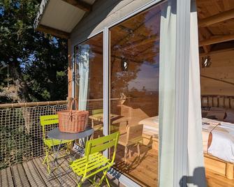 Cabane perchée romantique avec climatisation à St Paulien - FR-1-582-535 - Saint-Paulien - Balcony