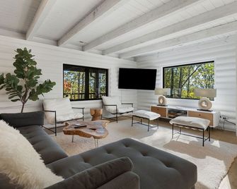 3 BR 2 BA Cabin on 8 acres of privacy only 10 miles from Asheville - Fletcher - Living room