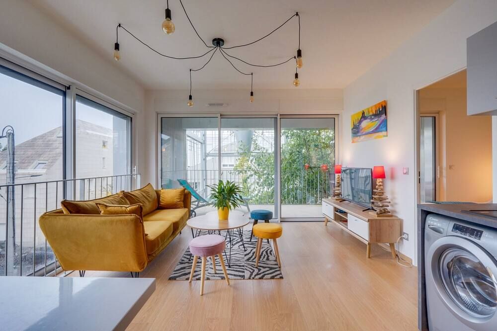 MDOR Le Darwin - Terrasse et parking privé - بوردو - غرفة معيشة