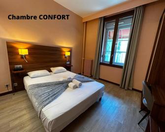 Hôtel Terminus - Pizzeria Pizz'a gogo - salle de sport - face à la gare - Lons-le-Saunier - Bedroom