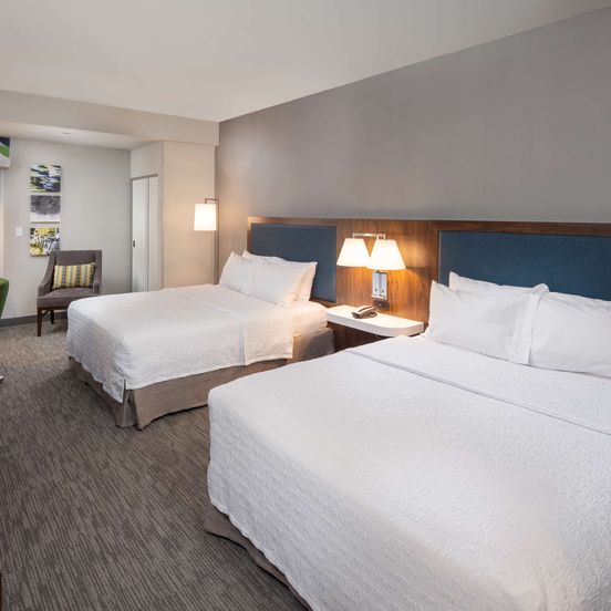 Bedroom view of Hampton Inn Asheville-Tunnel Road