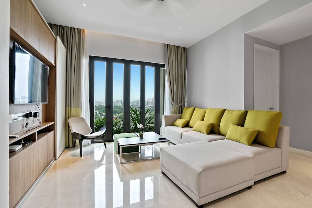Spacious & Stylish Haven For 4 Pax Near Klcc W/ Infinity Pool - كوالا لمبور - غرفة معيشة