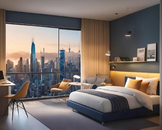 Wanfulai Business Hotel - Liangshan - Bedroom